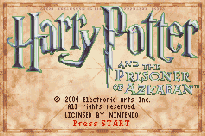 Harry Potter and the Prisoner of Azkaban Title Screen